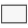 Magnetic Dry Erase Board with MDF Frame, 23 x 17, White Surface, Black Frame