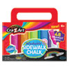 Washable Sidewalk Chalk, Triangle Shaped, 12.63", 48 Assorted Bright Colors, 48 Sticks/Set