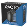 <strong>X-ACTO®</strong><br />Model 1670 School Pro Classroom Electric Pencil Sharpener, AC-Powered, 4 x 7.5 x 7.5, Black/Gray/Smoke