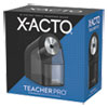 <strong>X-ACTO®</strong><br />Model 1675 TeacherPro Classroom Electric Pencil Sharpener, AC-Powered, 4 x 7.5 x 8, Black/Silver/Smoke