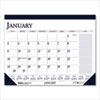<strong>House of Doolittle™</strong><br />Recycled Two-Color Monthly Desk Pad Calendar with Notes Section, 18.5 x 13, Blue Binding/Corners, 12-Month (Jan-Dec): 2023