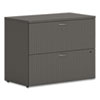 <strong>HON®</strong><br />Mod Lateral File, 2 Legal/Letter-Size File Drawers, Slate Teak, 36" x 20" x 29"