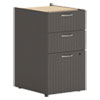<strong>HON®</strong><br />Mod Support Pedestal, Left or Right, 3-Drawers: Box/Box/File, Legal/Letter, Slate Teak, 15" x 20" x 28"