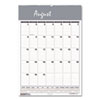 Academic Year Bar Harbor Recycled Wirebound Monthly Wall Calendar, 15.5 x 22, White/Blue Sheets, 12-Month(Aug-July):2023-2024