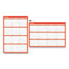 <strong>Universal®</strong><br />Erasable Wall Calendar, 24 x 36, White/Red Sheets, 12-Month (Jan to Dec): 2024
