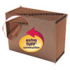 TUFF Expanding Open-Top Stadium File, 21 Sections, 1/21-Cut Tabs, Letter Size, Redrope