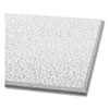 Fine Fissured Ceiling Tiles, Non-Directional, Angled Tegular (0.94"), 24" x 24" x 0.63", White, 16/Carton