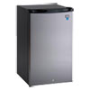 4.4 Cu.Ft. Auto-Defrost Refrigerator, 19.25 x 22 x 33, Black with Stainless Steel Door