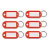 <strong>Advantus</strong><br />Key Tags Label Window, 0.88 x 0.19 x 2, Red, 6/Pack