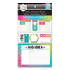 Productivity Multi Accessory Pack, 20 Double-Sided Pre-Punched Cards, 20 Half-Sheet Stickers, 3 Sticky Note Pads