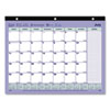 Academic 13-Month Desk Pad Calendar, 11 x 8.5, Black Binding, 13-Month (July to July): 2023 to 2024