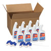 Disinfecting All-Purpose Spray And Glass Cleaner, Fresh Scent, 32 Oz Spray Bottle, 8/carton
