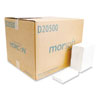 Morsoft Dispenser Napkins, 1-Ply, 6 x 13.5, White, 500/Pack, 20 Packs/Carton