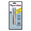 Advanced Mechanical Pencils, 0.7 mm, HB (#2), Black Lead, Gun Metal Gray; Rose Gold Barrel, 2/Pack