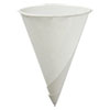 Rolled Rim Paper Cone Cups, 4.5 Oz, White, 200/box, 25 Boxes/carton