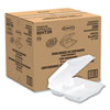 <strong>Dart®</strong><br />Foam Hinged Lid Containers, 3-Compartment, 9.25 x 9.5 x 3, White, 200/Carton