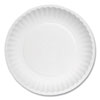 <strong>AJM Packaging Corporation</strong><br />White Paper Plates, 6" dia, 100/Pack, 10 Packs/Carton