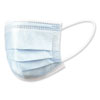 <strong>Boardwalk®</strong><br />Three-Ply General Use Face Mask, Blue, 50/Box, 40 Boxes/Carton