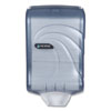Ultrafold Multifold/c-Fold Towel Dispenser, Oceans, 11.75 X 6.25 X 18, Arctic Blue