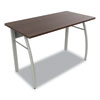 <strong>Linea Italia®</strong><br />Trento Line Rectangular Desk, 47.25" x 23.63" x 29.5", Mocha/Gray