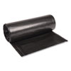 Recycled Low-Density Polyethylene Can Liners, 60 gal, 1.6 mil, 38" x 58", Black, 10 Bags/Roll, 10 Rolls/Carton