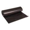 <strong>Boardwalk®</strong><br />Recycled Low-Density Polyethylene Can Liners, 45 gal, 1.6 mil, 40" x 46", Black, 10 Bags/Roll, 10 Rolls/Carton