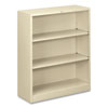 <strong>HON®</strong><br />Metal Bookcase, Three-Shelf, 34.5w x 12.63d x 41h, Putty
