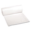 <strong>Boardwalk®</strong><br />Low-Density Waste Can Liners, 10 gal, 0.4 mil, 24" x 23", White, 25 Bags/Roll, 20 Rolls/Carton