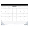 Desk Pad Calendar, 22 x 17, White/Black Sheets, Black Binding, Clear Corners, 12-Month (Jan to Dec): 2023