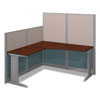 Series C Collection Left Corner Desk Module, 71.13" X 35.5" X 29.88", Natural Cherry/graphite Gray
