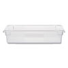 Food/Tote Boxes, 8.5 gal, 26 x 18 x 6, Clear, Plastic