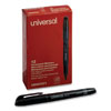 <strong>Universal™</strong><br />Pen-Style Permanent Marker, Fine Bullet Tip, Black, Dozen