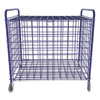 <strong>Champion Sports</strong><br />Lockable Ball Storage Cart, Fits Approximately 24 Balls, Metal, 37" x 22" x 20", Blue