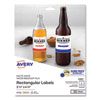 Removable Print-To-The-Edge White Labels W/ Sure Feed, 3 1/2 X 4 3/4, 32/pack