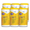 Disinfecting Wipes, 7 X 8, Lemon Fresh, 75/canister, 6/carton