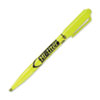 HI-LITER Pen-Style Highlighters, Fluorescent Yellow Ink, Chisel Tip, Yellow/Black Barrel, Dozen