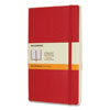 Classic Softcover Notebook, 1 Subject, Narrow Rule, Scarlet Red Cover, 8.25 x 5, 192 Sheets