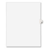 Preprinted Legal Exhibit Side Tab Index Dividers, Avery Style, 10-Tab, 36, 11 X 8.5, White, 25/pack, (1036)