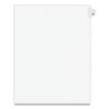Preprinted Legal Exhibit Side Tab Index Dividers, Avery Style, 10-Tab, 51, 11 X 8.5, White, 25/pack, (1051)