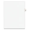 Preprinted Legal Exhibit Side Tab Index Dividers, Avery Style, 10-Tab, 58, 11 X 8.5, White, 25/pack, (1058)