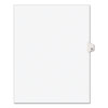 Preprinted Legal Exhibit Side Tab Index Dividers, Avery Style, 10-Tab, 61, 11 X 8.5, White, 25/pack, (1061)