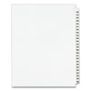 Preprinted Legal Exhibit Side Tab Index Dividers, Avery Style, 25-Tab, 126 To 150, 11 X 8.5, White, 1 Set, (1335)