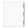 Preprinted Legal Exhibit Side Tab Index Dividers, Avery Style, 25-Tab, 226 To 250, 11 X 8.5, White, 1 Set, (1339)