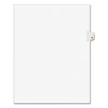 Preprinted Legal Exhibit Side Tab Index Dividers, Avery Style, 26-Tab, H, 11 X 8.5, White, 25/pack, (1408)