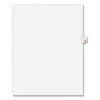 Preprinted Legal Exhibit Side Tab Index Dividers, Avery Style, 26-Tab, J, 11 x 8.5, White, 25/Pack, (1410)