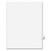 Preprinted Legal Exhibit Side Tab Index Dividers, Avery Style, 26-Tab, U, 11 X 8.5, White, 25/pack, (1421)