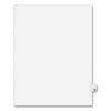 Preprinted Legal Exhibit Side Tab Index Dividers, Avery Style, 26-Tab, W, 11 X 8.5, White, 25/pack, (1423)