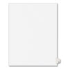 Preprinted Legal Exhibit Side Tab Index Dividers, Avery Style, 26-Tab, Z, 11 X 8.5, White, 25/pack, (1426)