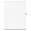 Preprinted Legal Exhibit Side Tab Index Dividers, Avery Style, 10-Tab, 11, 11 X 8.5, White, 25/pack