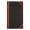 Texthide Eye-Ease Record Book, Black/burgundy/gold Cover, 14.25 X 8.75 Sheets, 300 Sheets/book